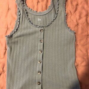 Button down tank top